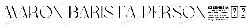 Maron Barista Person字体转换